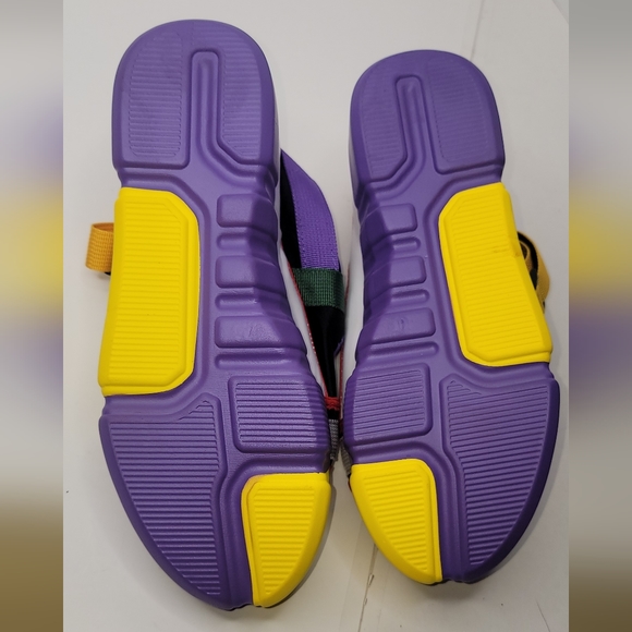 Women's Multi Colored Platform Velcro Strapped Sandal - Picture 6 of 16